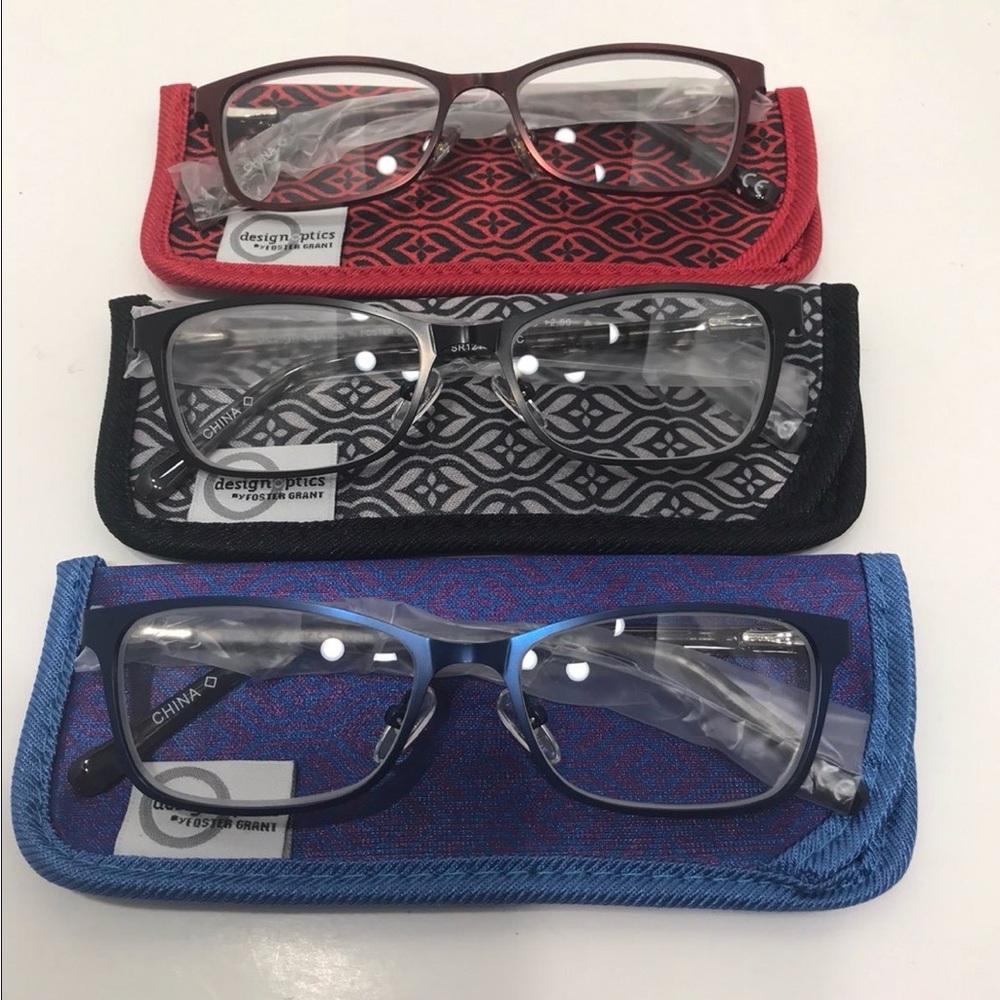 Design Optics Foster Grant Women Reading Glasses +2.50 NEW | 52-16-140 Frames